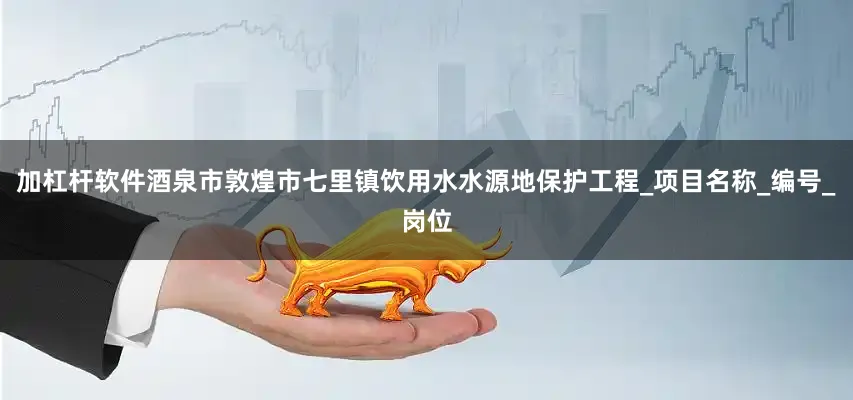 加杠杆软件酒泉市敦煌市七里镇饮用水水源地保护工程_项目名称_编号_岗位
