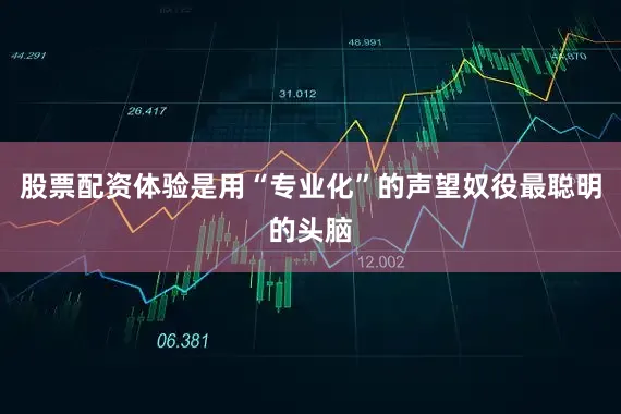 股票配资体验是用“专业化”的声望奴役最聪明的头脑