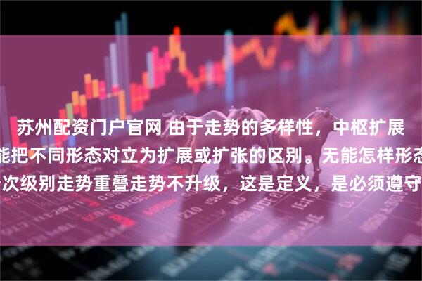 苏州配资门户官网 由于走势的多样性，中枢扩展表现为不同形态，但不能把不同形态对立为扩展或扩张的区别。无能怎样形态，没有至少三个次级别走势重叠走势不升级，这是定义，是必须遵守的。至于对复杂的扩展走势做最合适的分解